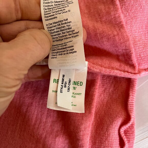 J. Crew Size S Margot Crewneck Sweater Merino Wool Pullover Pink AM146 - Picture 12 of 12